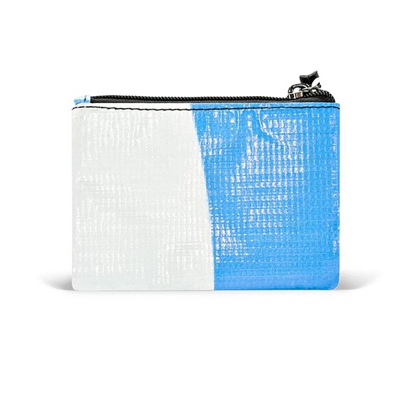 NWT Rareform BLUE and WHITE Coin Cosmetics Cables Pouch - Picture 2 of 6